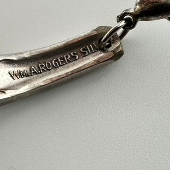 Upcycle Artisan Bracelet Silver Forks Art Deco Style size 6.5 - Picture 4 of 5